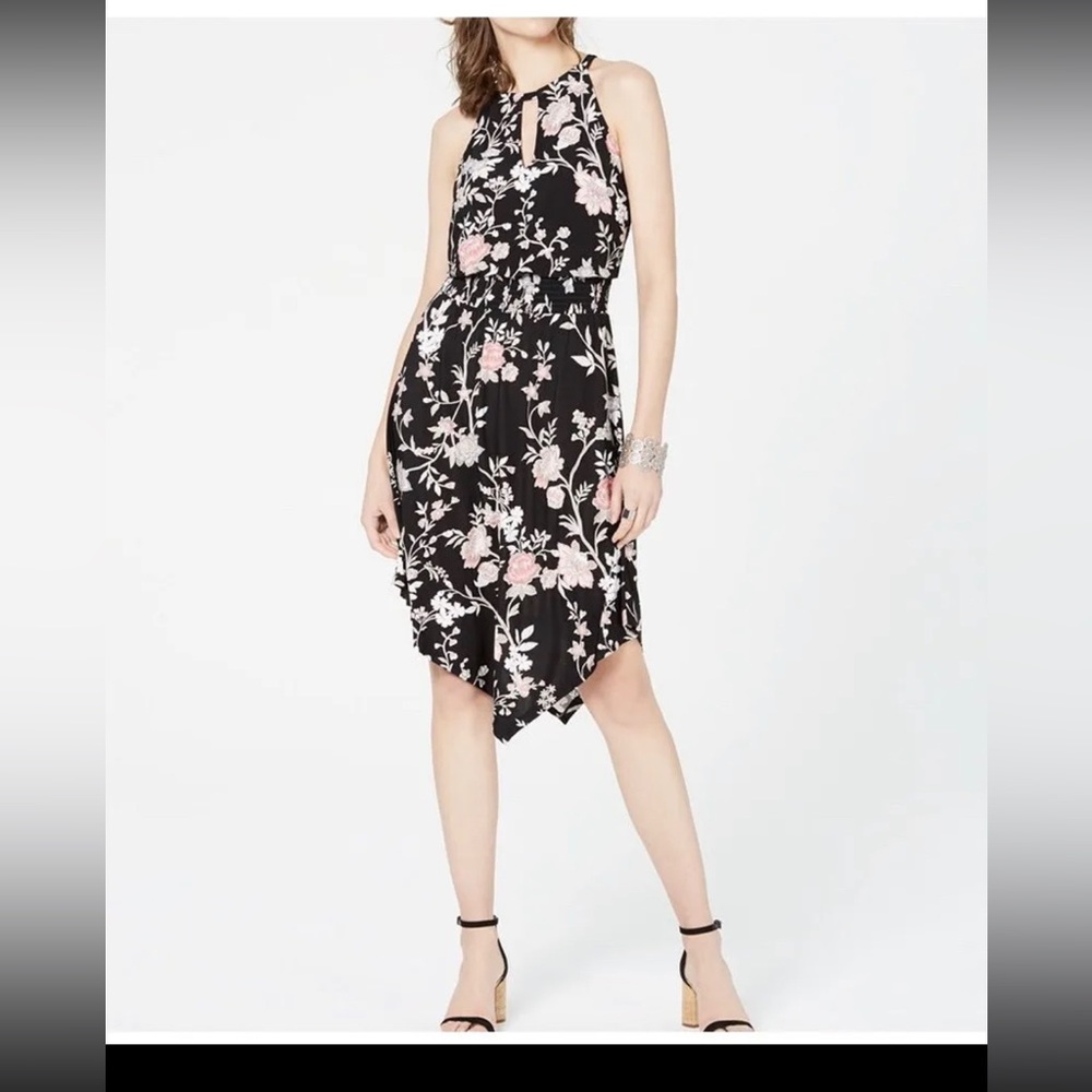 NWT I.N.C Sleeveless Hankerchief-hem Dress Size Large